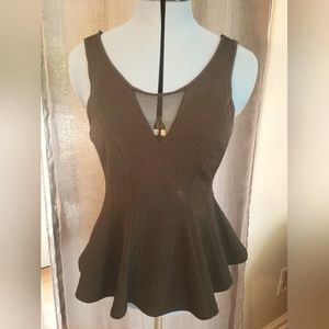 Black backless shirt size M